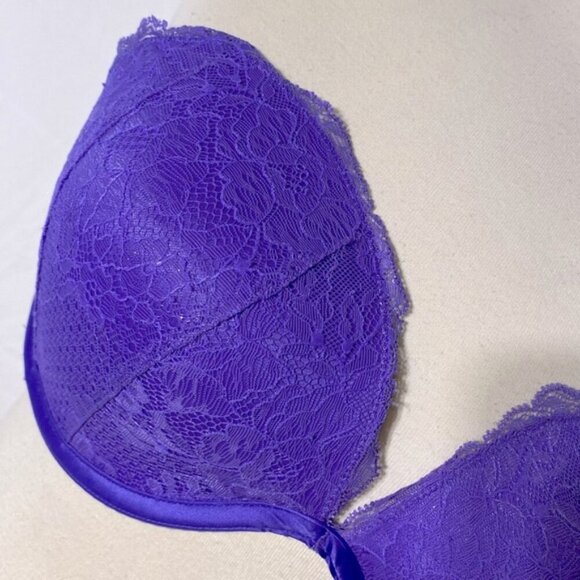 5/$25 La Senza Purple Lace Strapless Bra 34DD - Picture 11 of 12